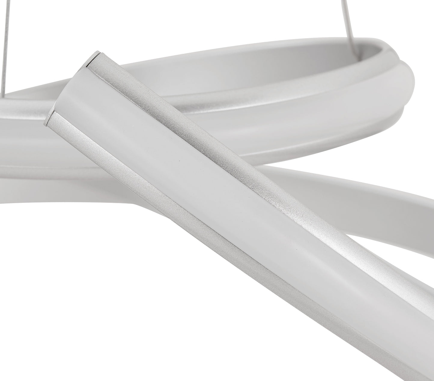 Oslo LED Adjustable Chandelier Silver by Finesse Decor CH-005