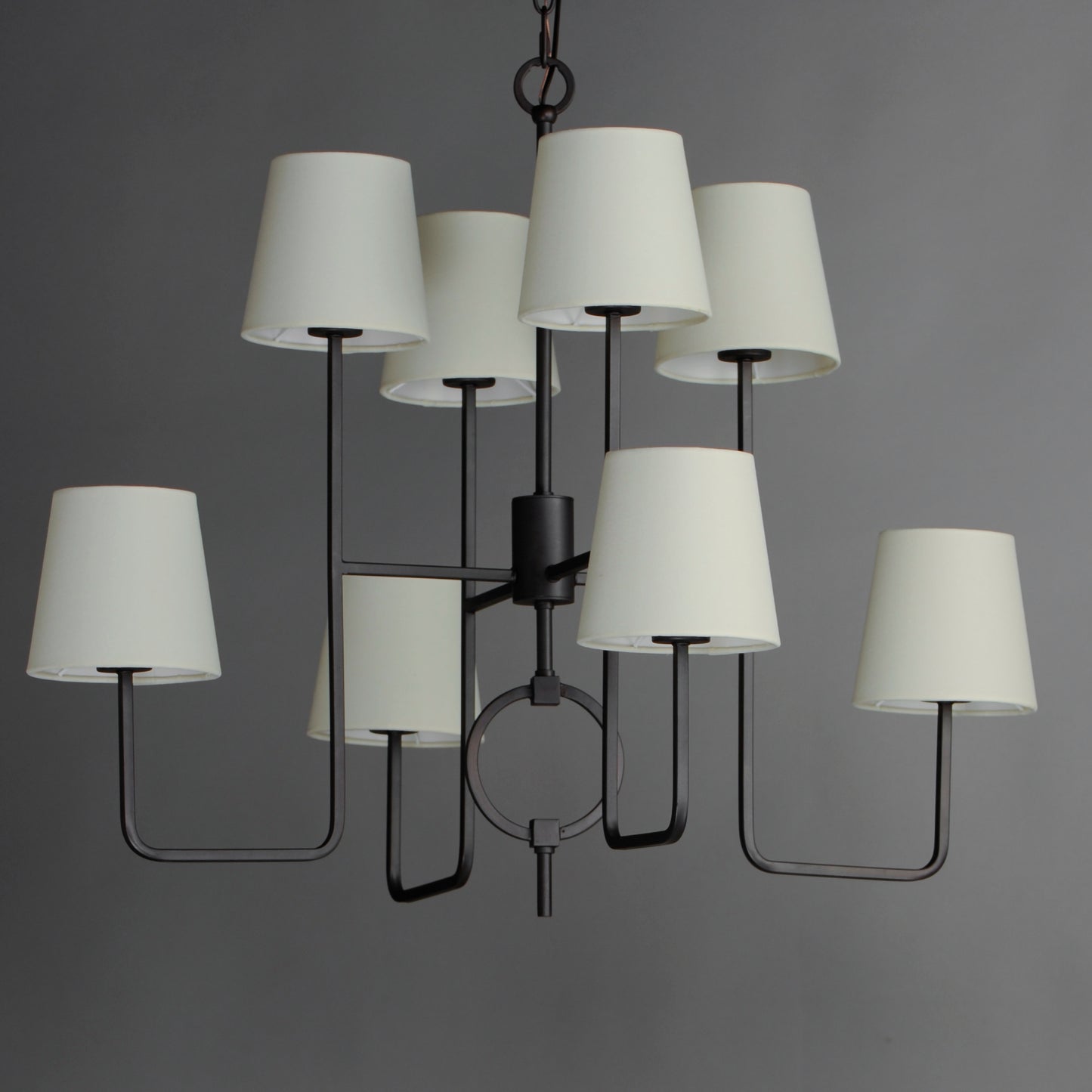 Paoli 8-Light Chandelier Charcoal Bronze by Maxim Lighting