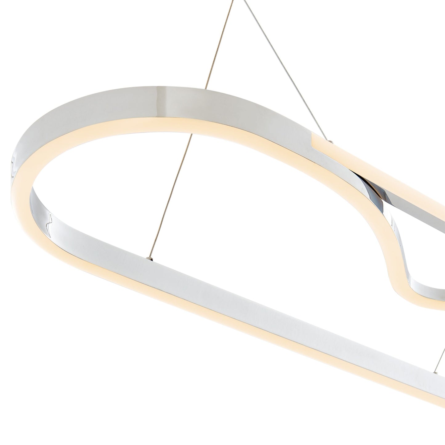 Minsk Single Rectangular Chandelier Chrome by Finesse Decor CH-017-C