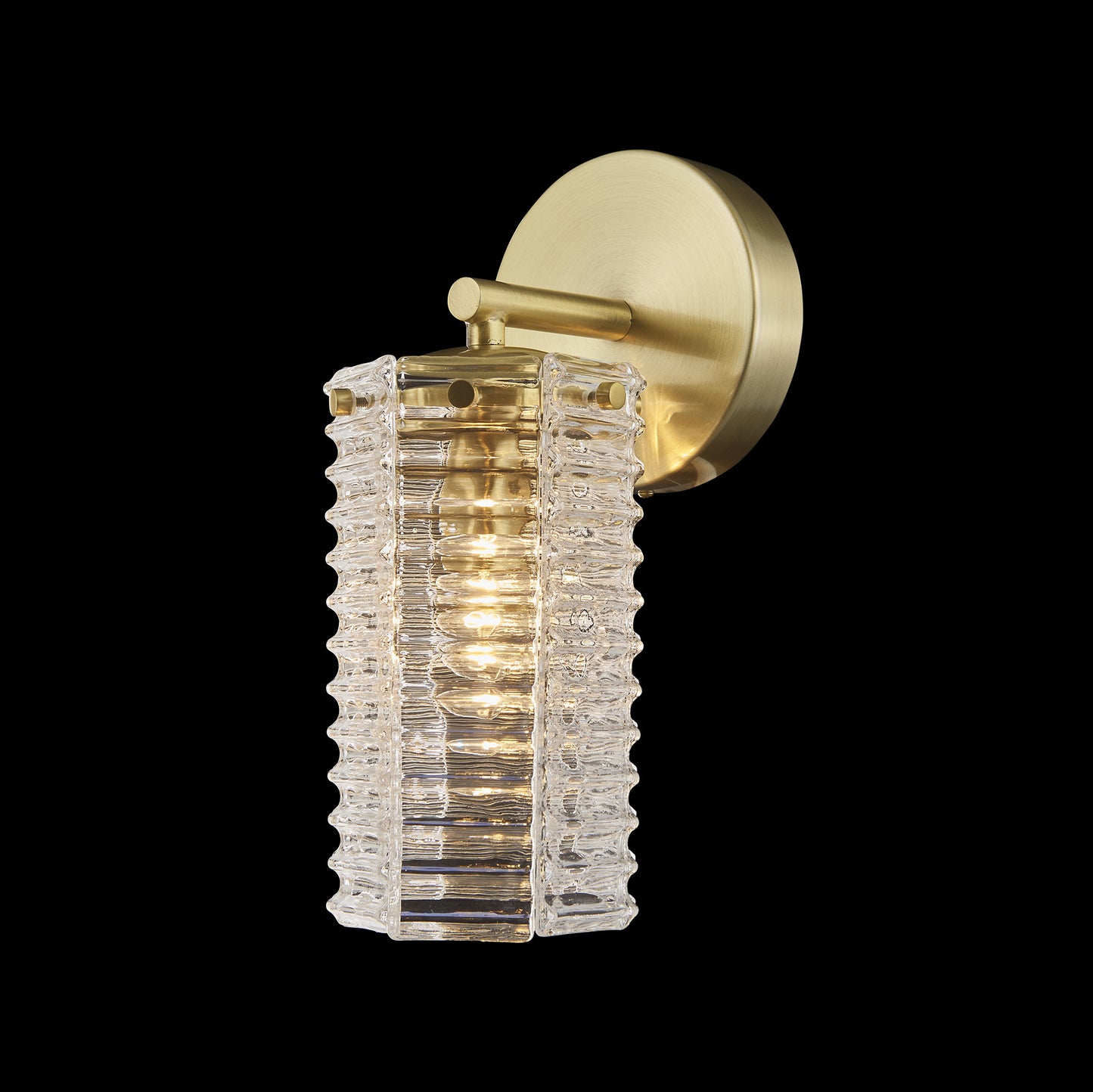 Aurora Wall Sconce 1-Light in Antique Bronze 3001WSAZ by StarFire Crystal