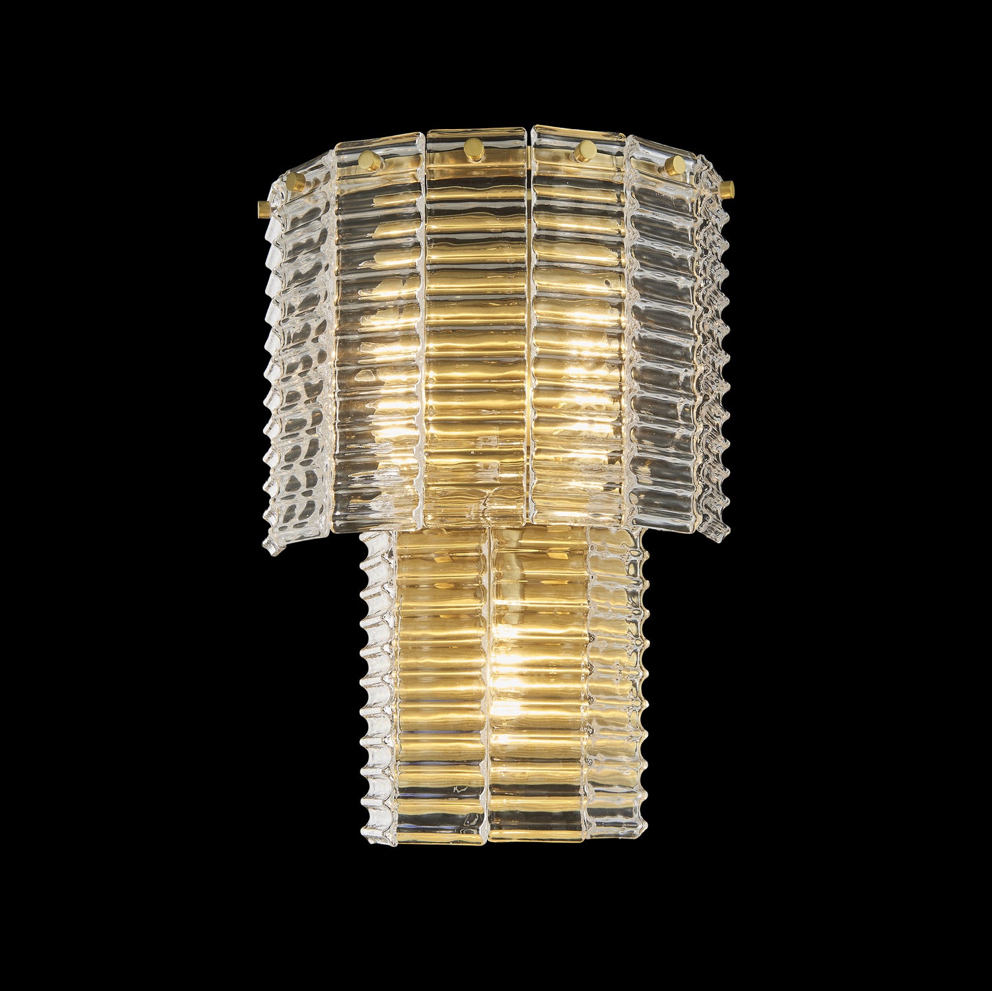 Aurora Wall Sconce 3-Light in Antique Bronze 3003WSAZ by StarFire Crystal