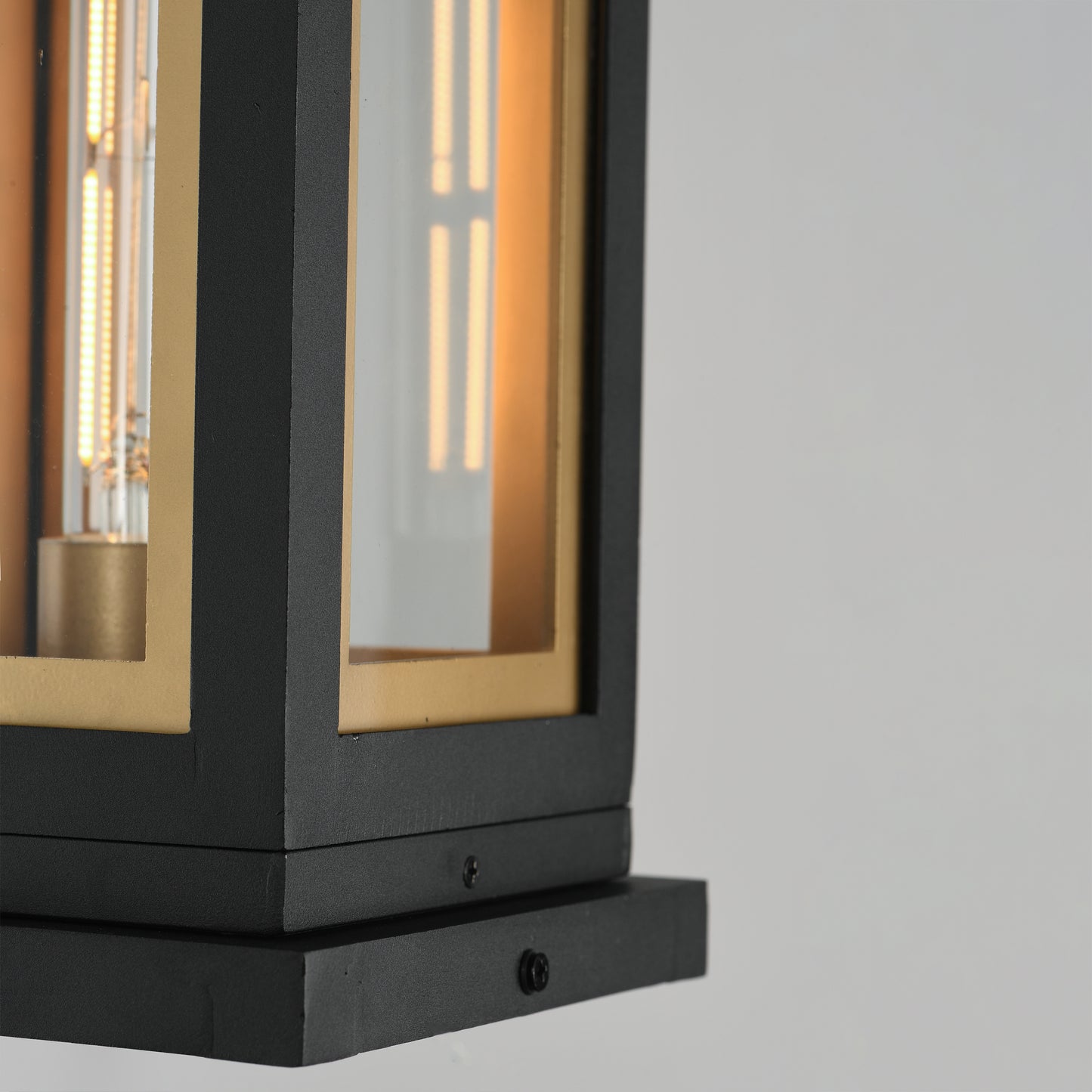 Neoclass Deck Lantern Black/Gold by Maxim Lighting