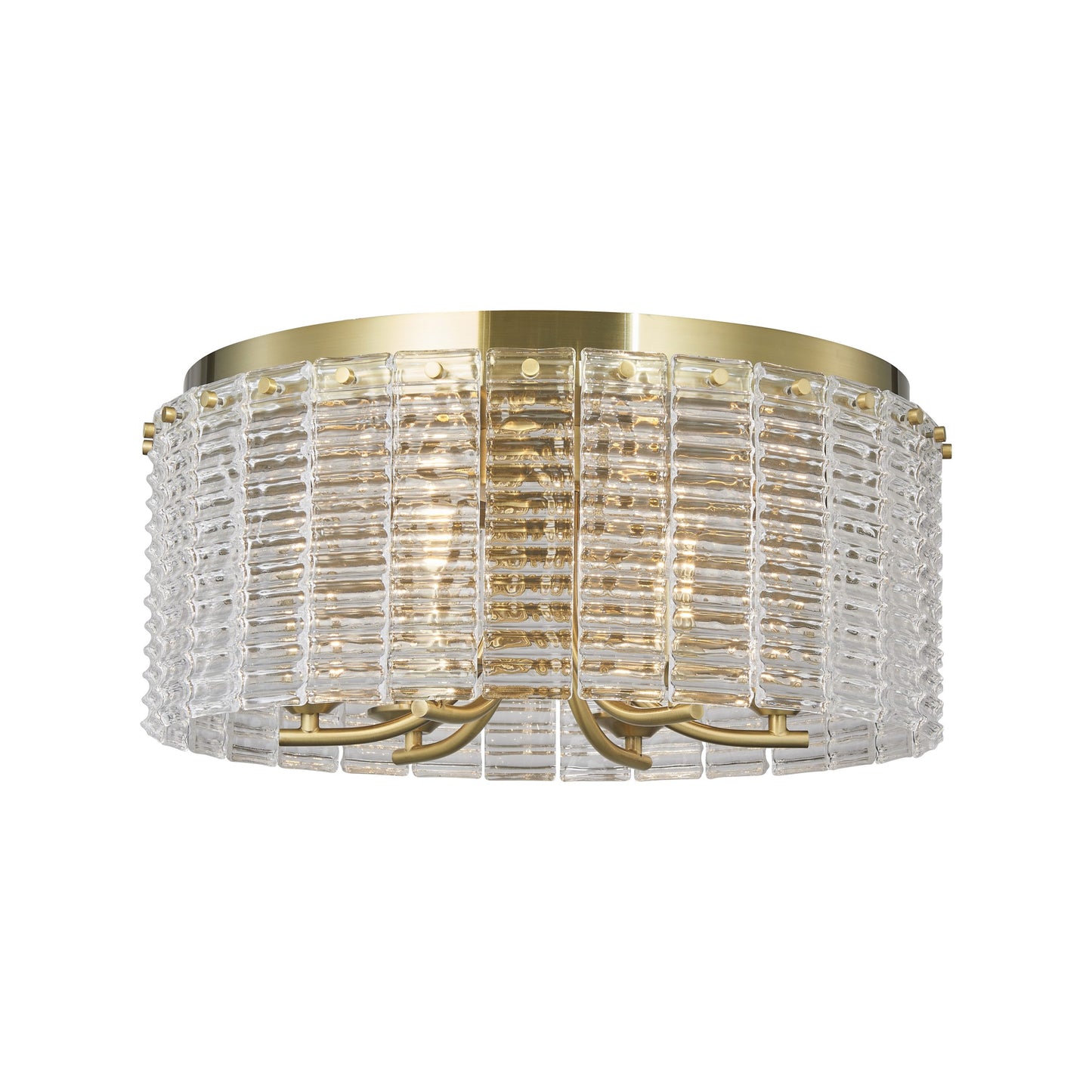 Aurora Flushmount 6-Light in Antique Bronze 3017AZ by StarFire Crystal