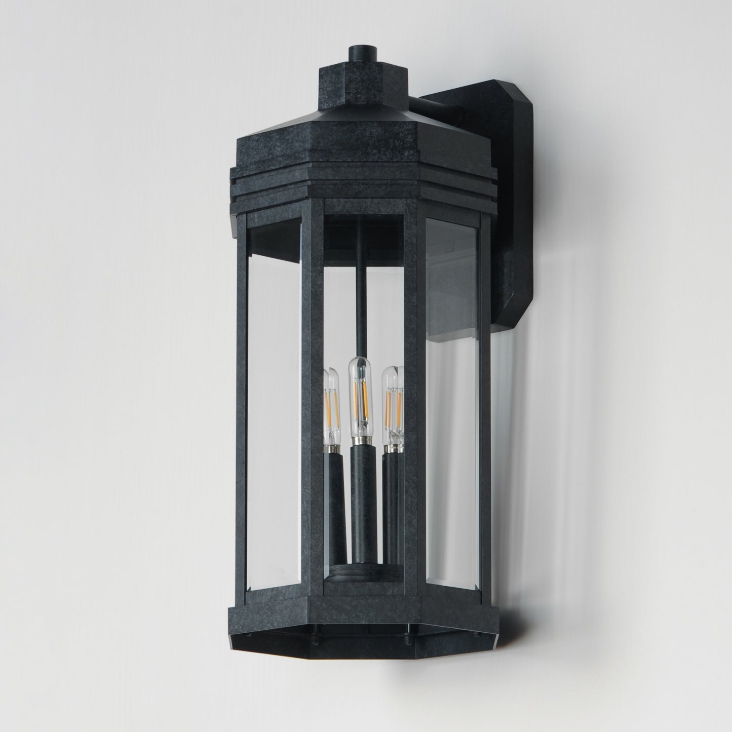 Wright 3-Light Outdoor Wall Sconce Black Patina by Maxim Lighting