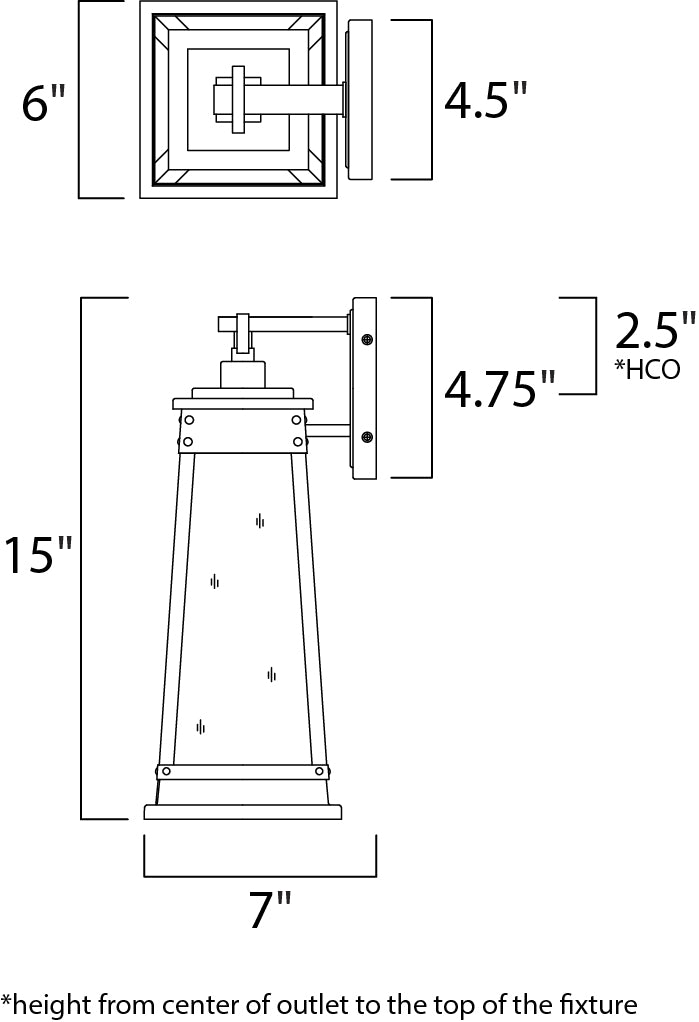 Schooner Outdoor Sconce Olde Brass by Maxim Lighting