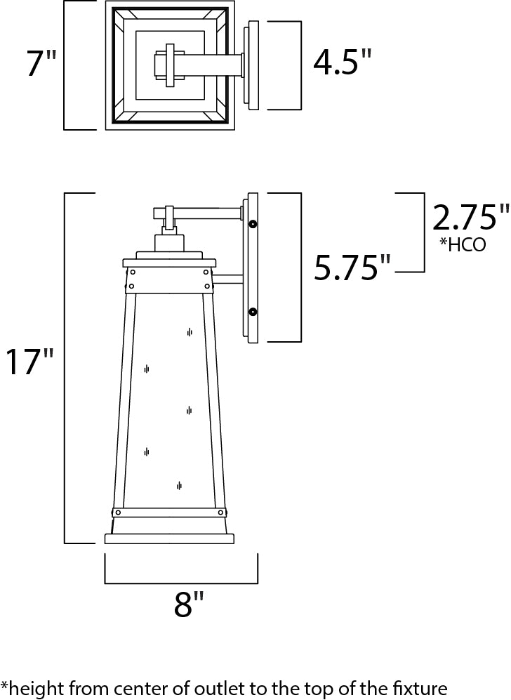 Schooner Outdoor Sconce Olde Brass by Maxim Lighting