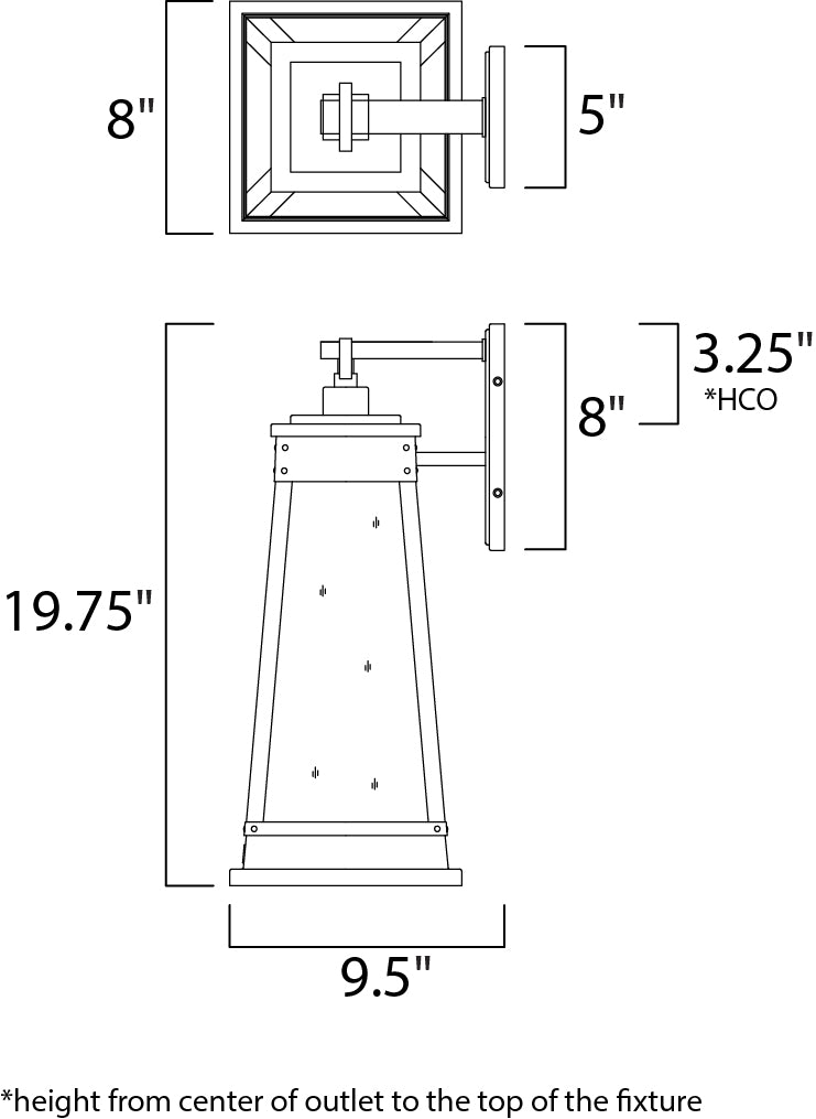 Schooner Outdoor Sconce Olde Brass by Maxim Lighting