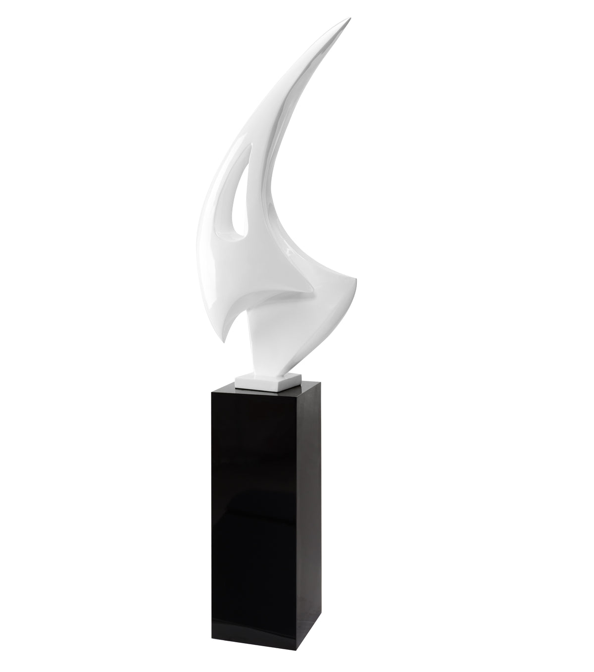 Sail Top Sculpture White by Finesse Decor