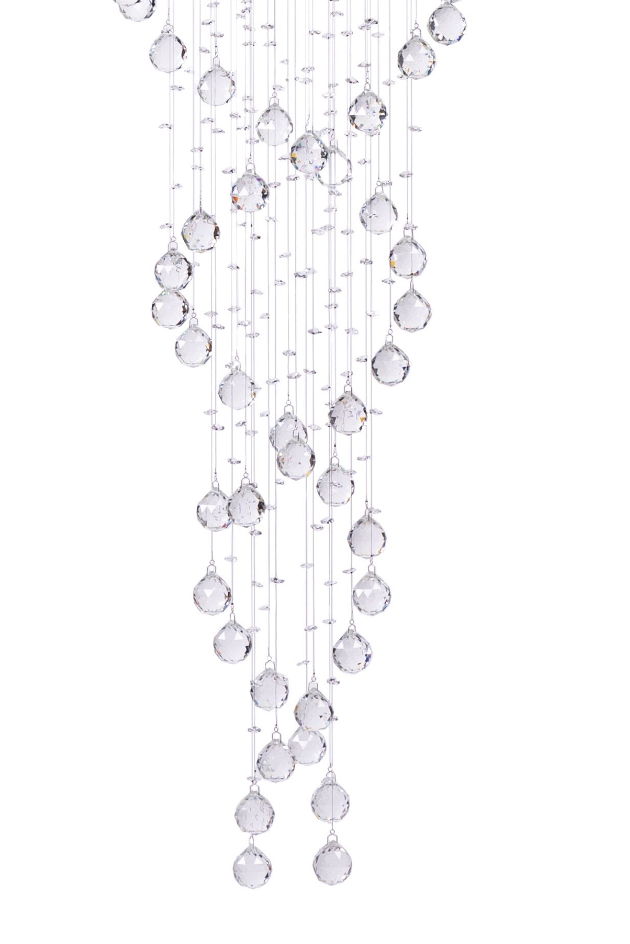 Crystal Chandelier Double Helix// 12 Light by Finesse Decor FN-1104