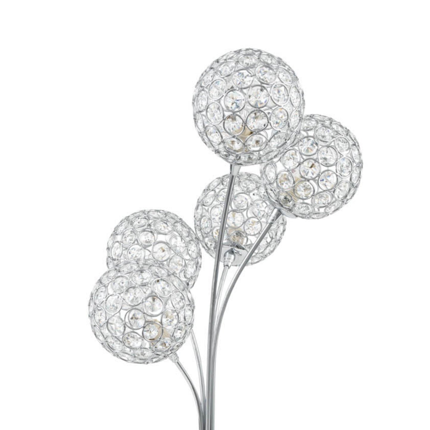 Thailand Crystal Domes Table Lamp 5 Light by Finesse Decor FN-1136