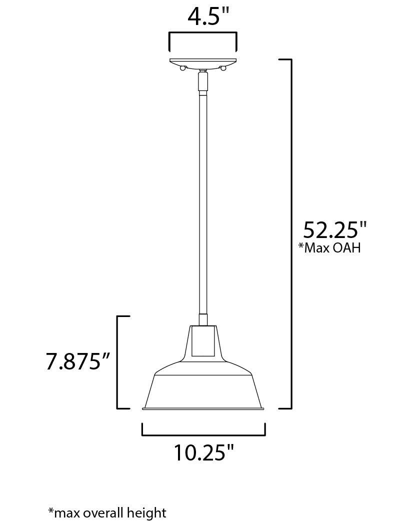 Pier M Outdoor Pendant Weathered Zinc by Maxim Lighting