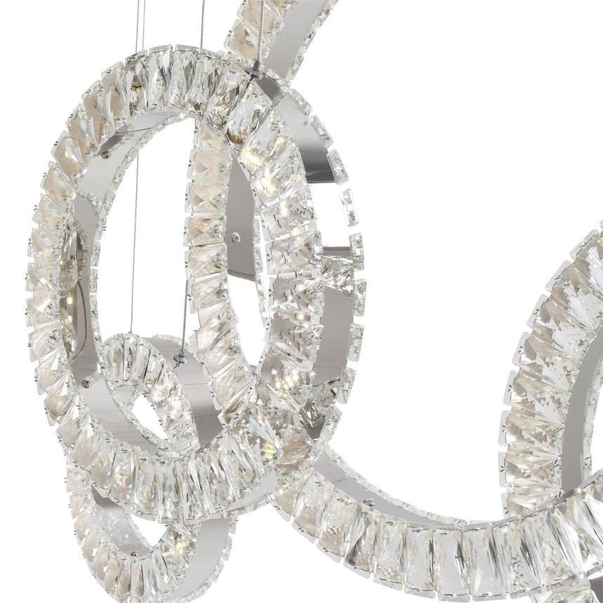5 Hoop Crystal Progression Chandelier Chrome by Finesse Decor CH-620