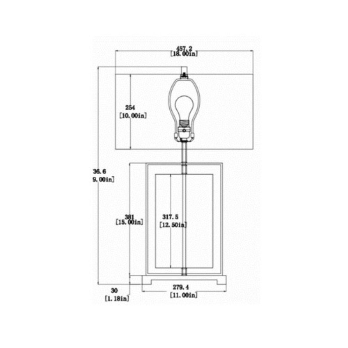 Table lamp with Shade by Finesse Decor TL-1185