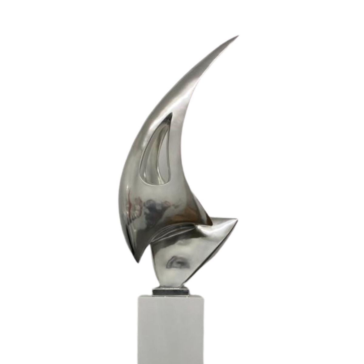 Sail Sculpture Chrome Large by Finesse Decor