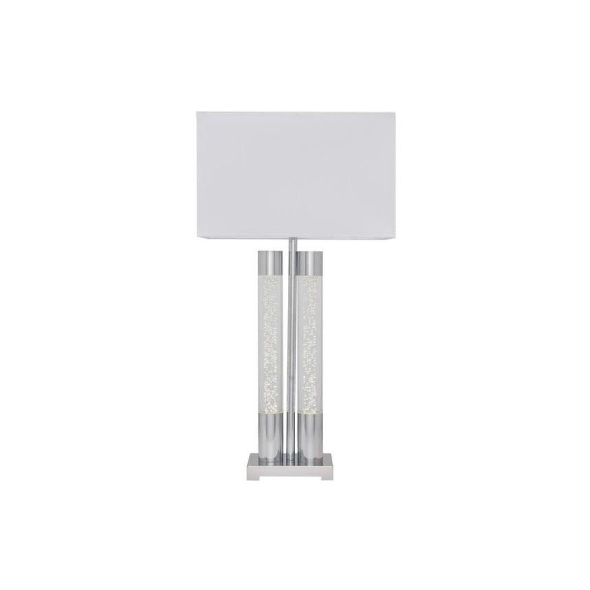 Acrylic Table Lamp Chrome by Finesse Decor FN-943