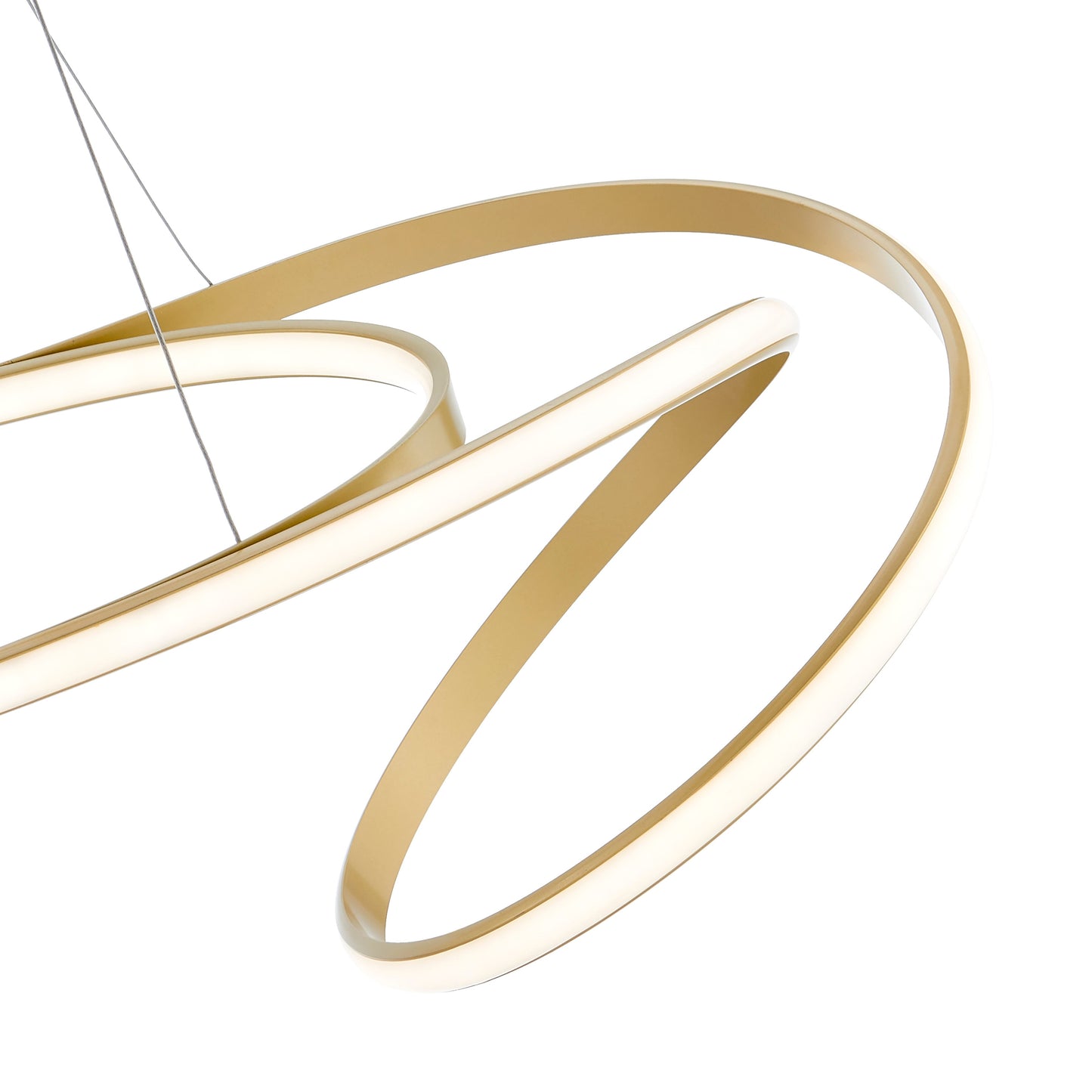Moscow LED Chandelier Gold by Finesse Decor CH-006-G