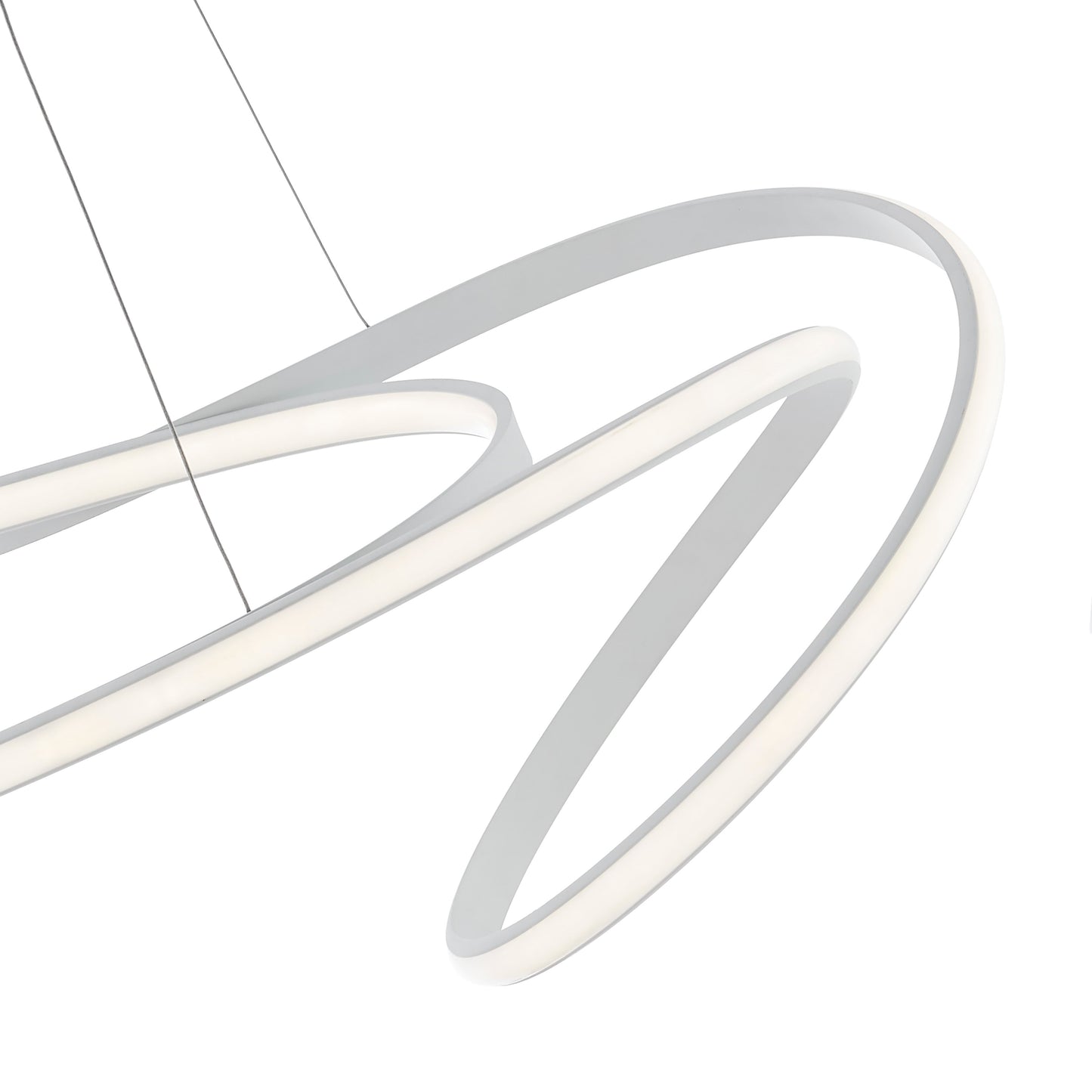 Moscow LED Chandelier White by Finesse Decor CH-006-W