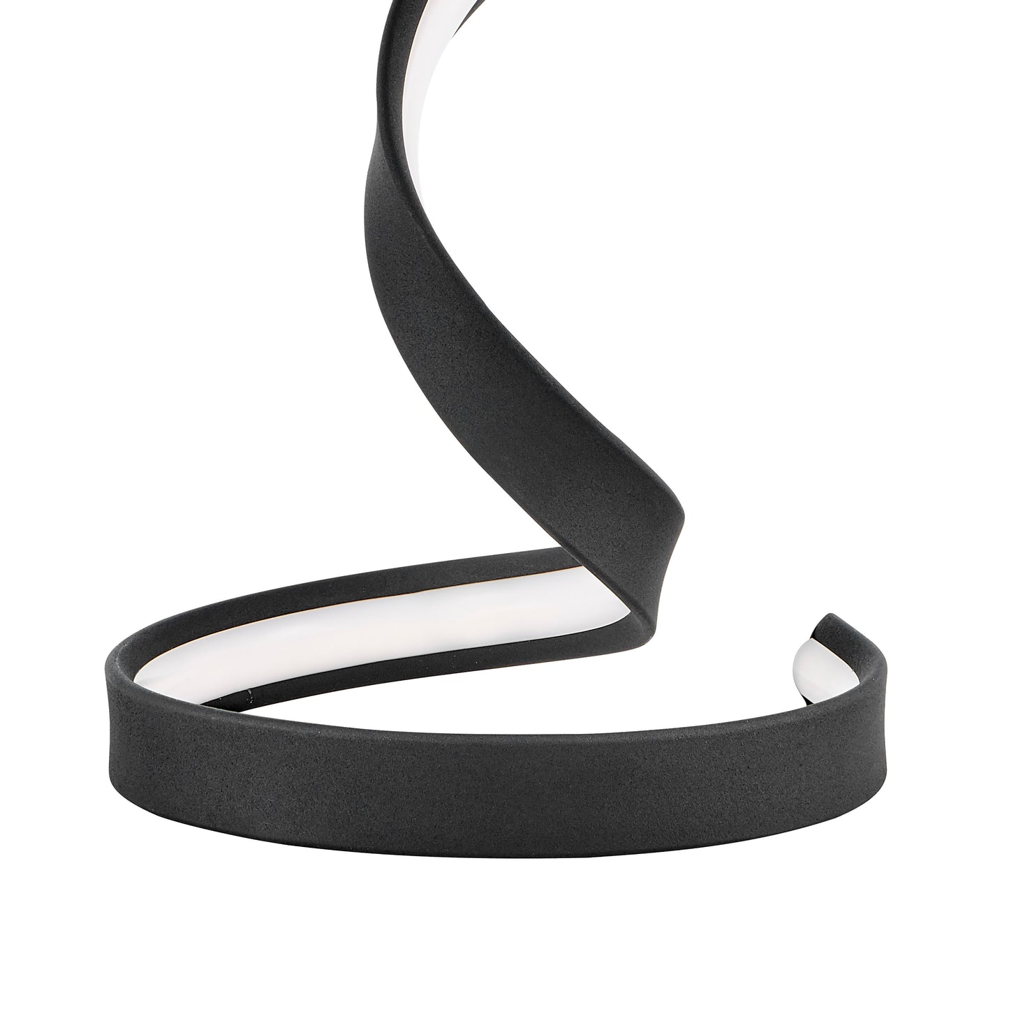 Hamburg Black Table Lamp LED Strip & Dimmable Switch by Finesse Decor TL-001-B