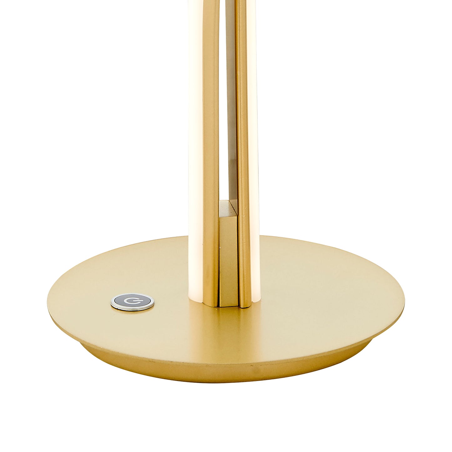 Munich Gold Table Lamp Natural White LED Strip & Touch Dimmer by Finesse Decor TL-004-G