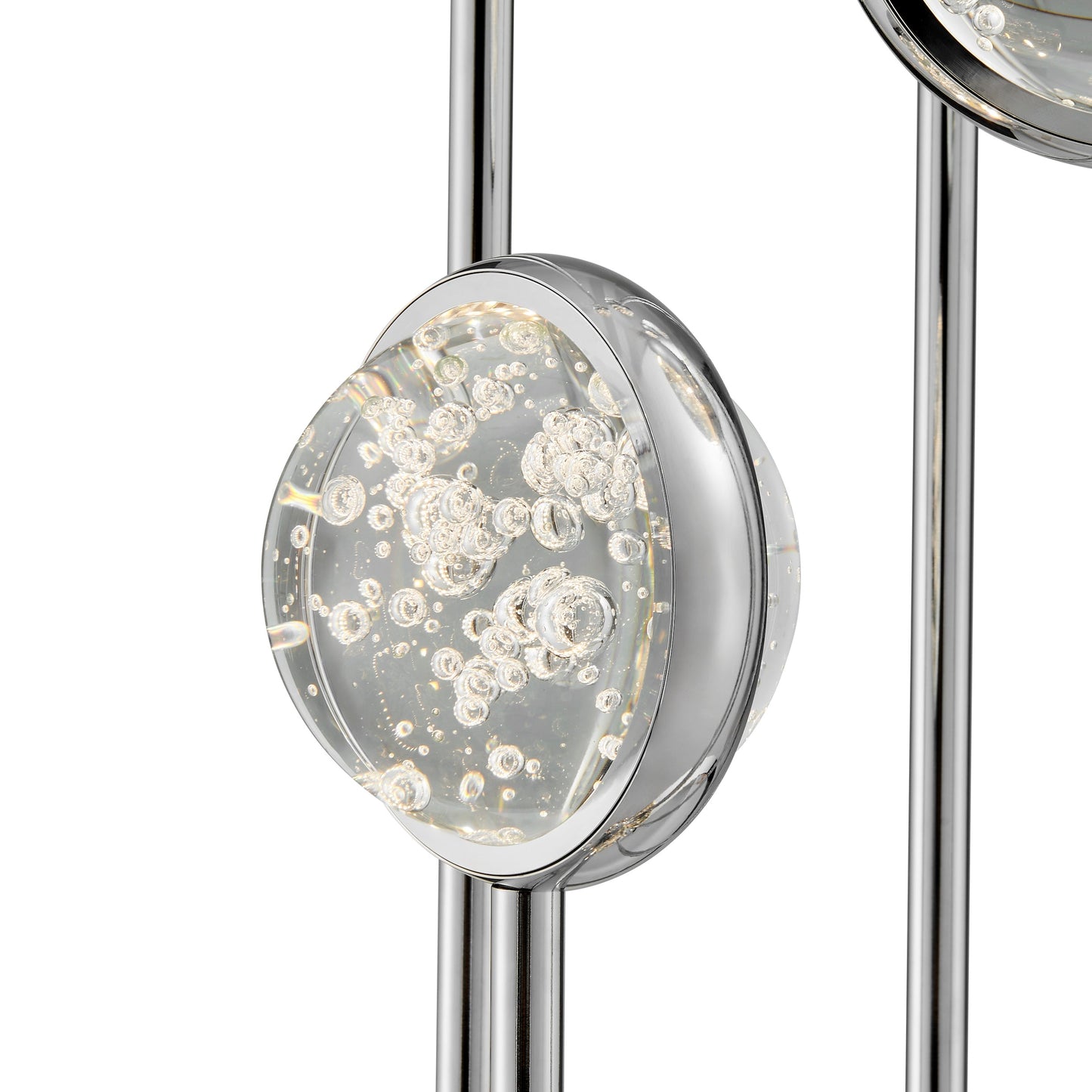 Bubbling Glow Floor Lamp Chrome by Finesse Decor FL-650