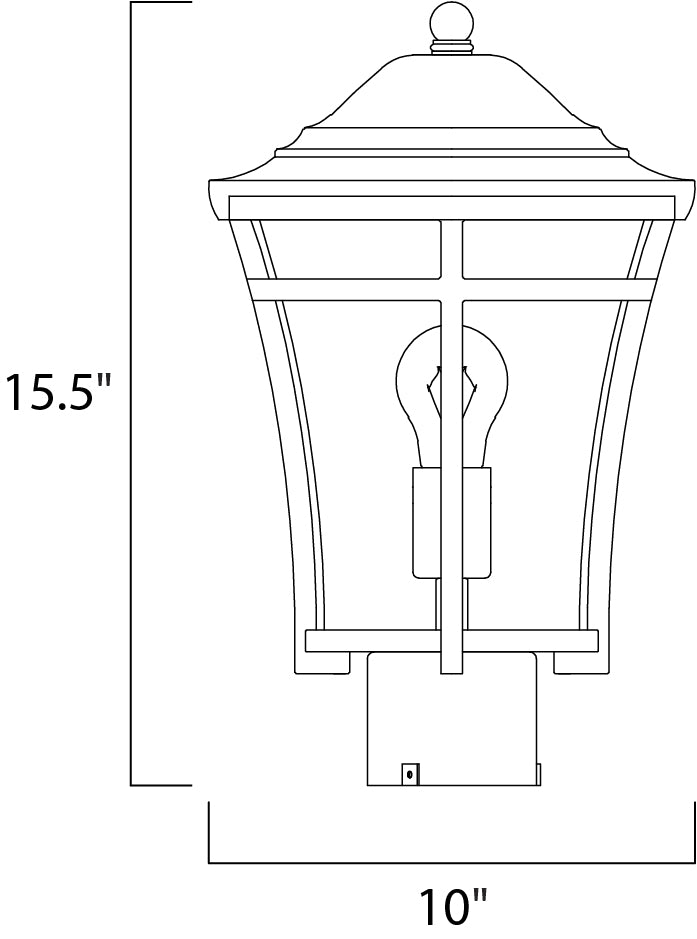 Balboa VX Outdoor Pole/Post Lantern Copper Oxide by Maxim Lighting