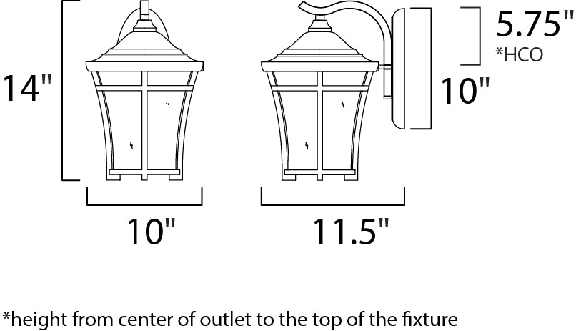 Balboa VX Outdoor Wall Lantern Copper Oxide by Maxim Lighting