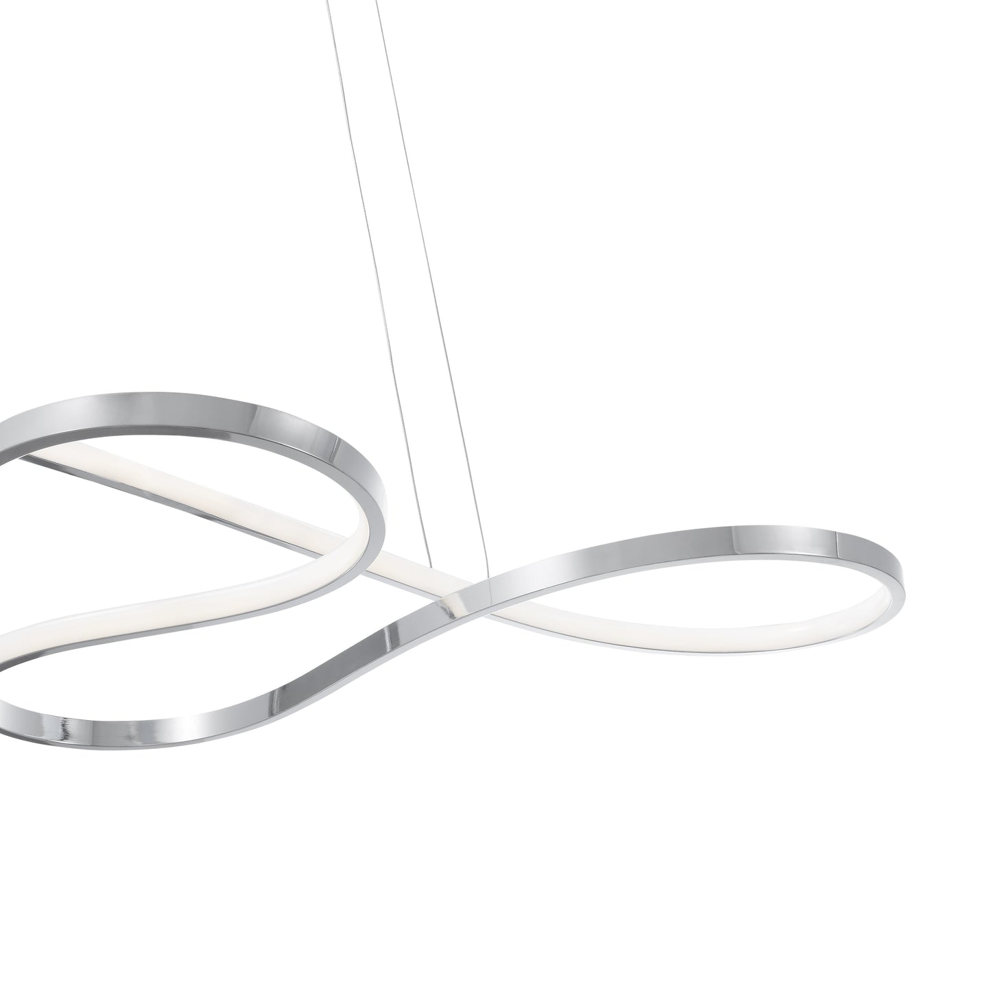 Shanghai LED Adjustable Chandelier Chrome by Finesse Decor CH-012