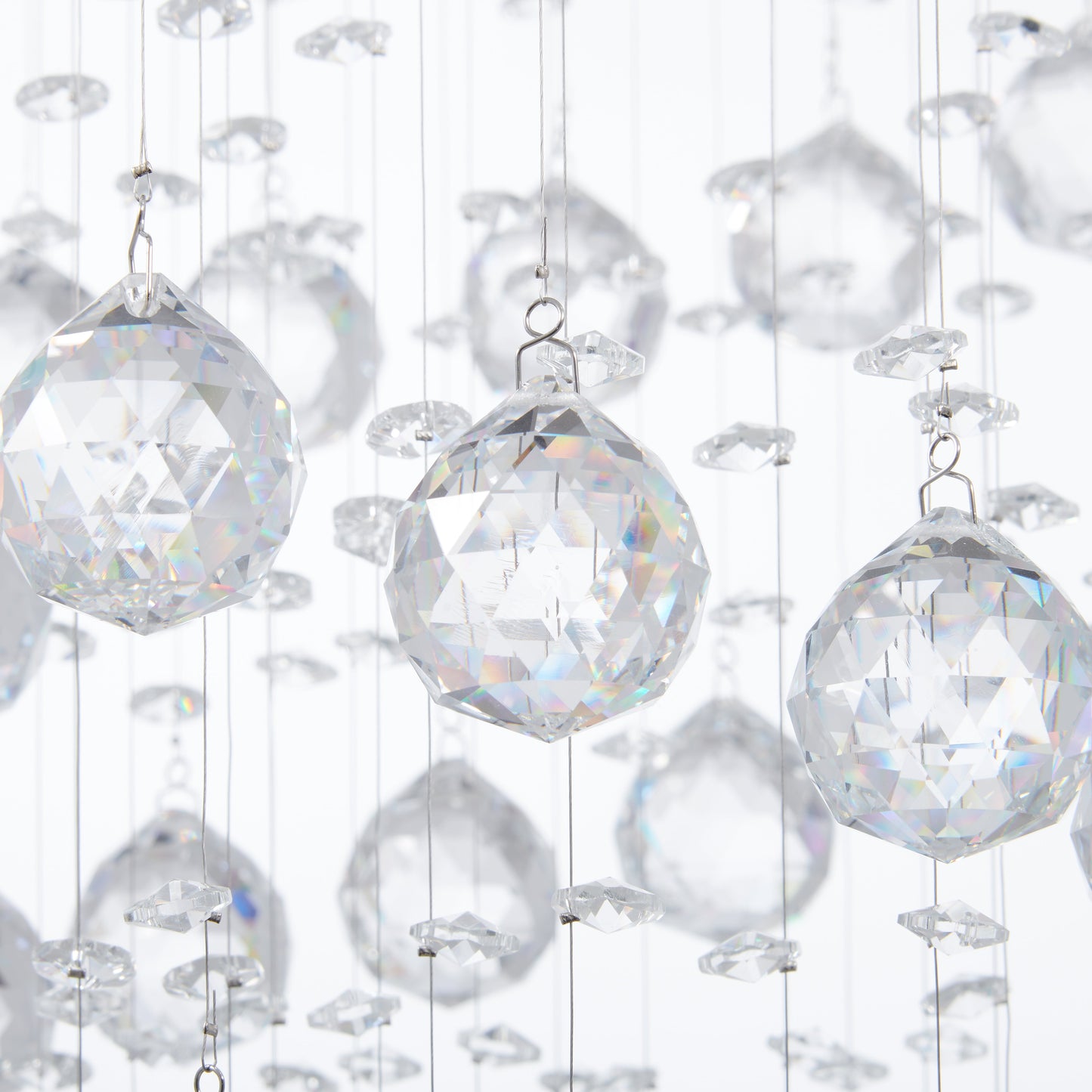 Crystal Double Helix Chandelier 7 Lights by Finesse Decor FN-1104-S