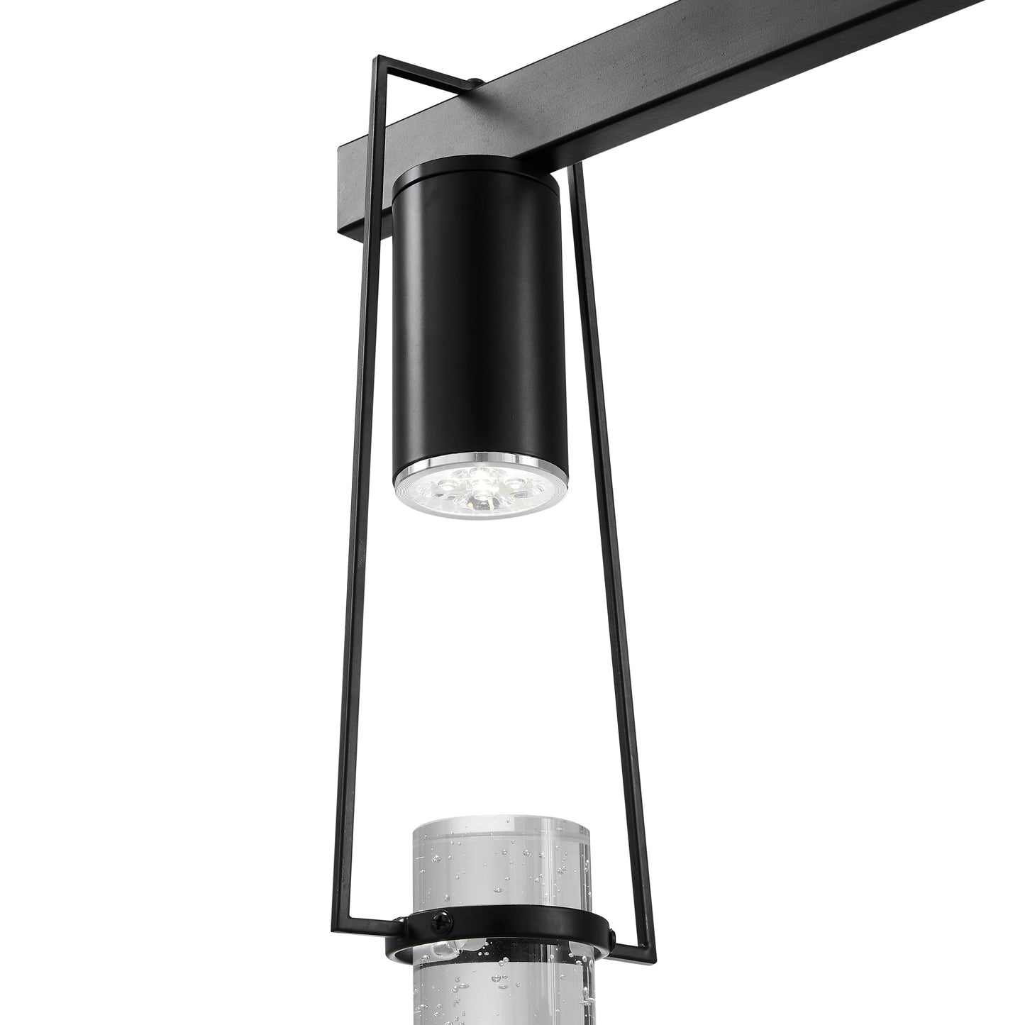Harmony 5 Light Chandelier Matte Black by Finesse Decor CH-900-5MB