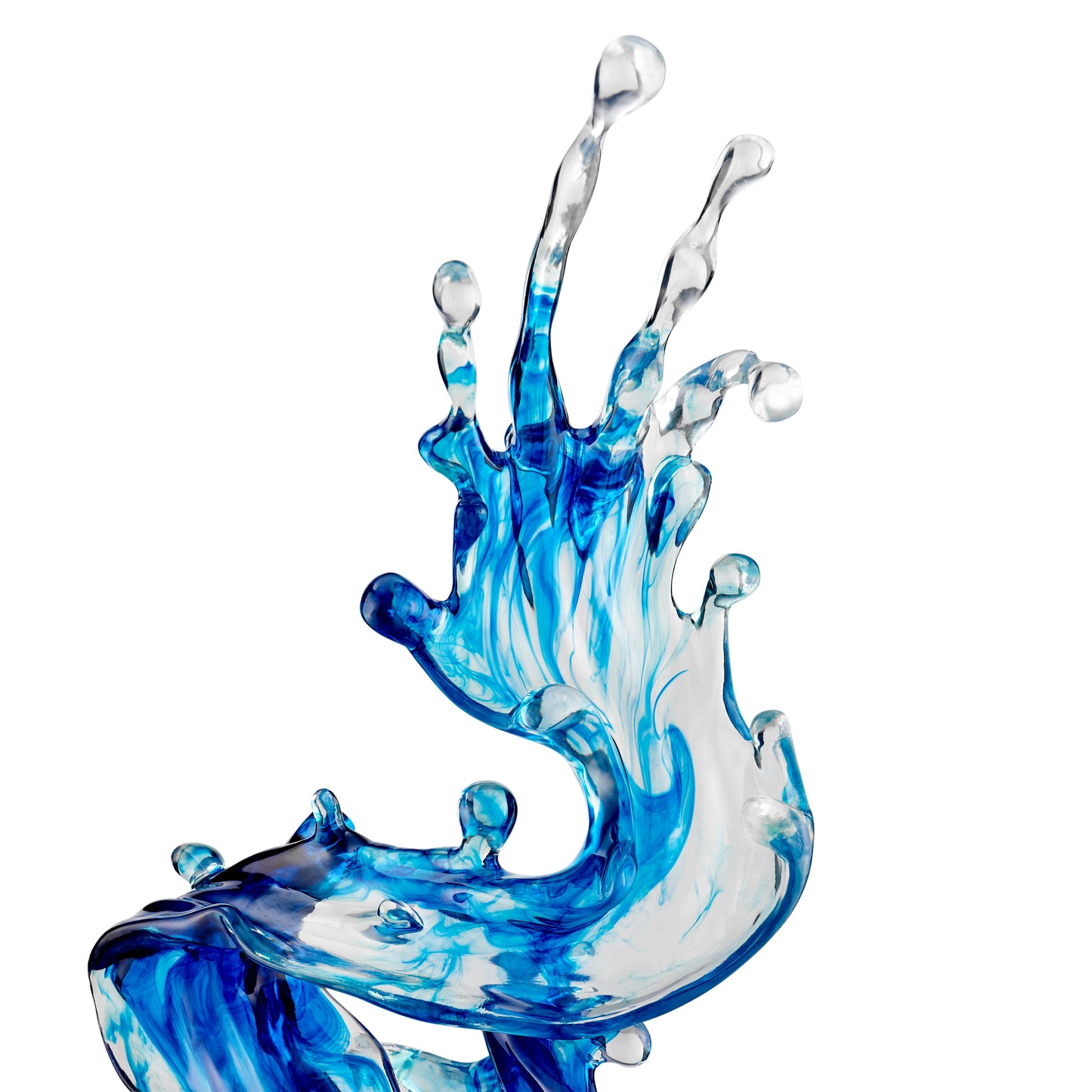 Breaker Wave 21" Tall Sculpture Ocean Blue by Finesse Decor C-9080-WAVESM