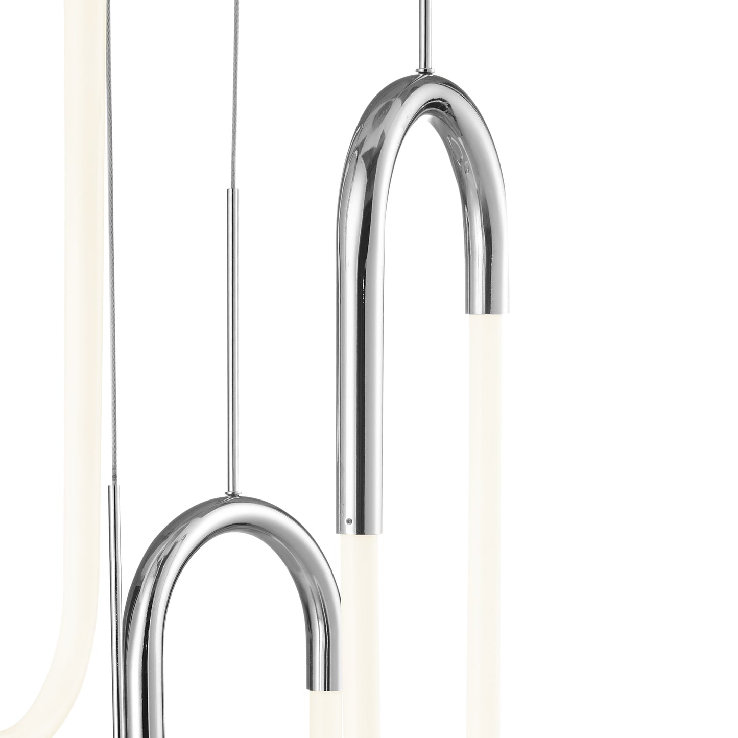 LED Five Clips Chandelier Chrome by Finesse Decor CH-0301-5C