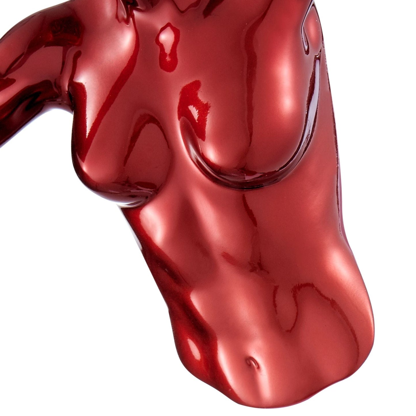 Runner Woman 13" Wall Sculpture Metallic Red by Finesse Decor C-WR-20