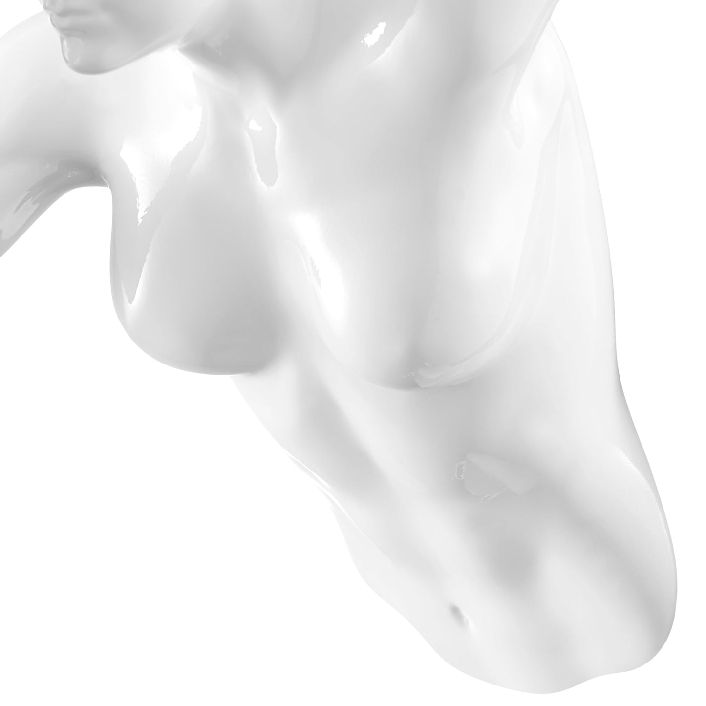 Runner Woman 13" Wall Sculpture White by Finesse Decor C-WR-15