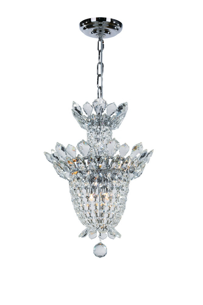 Empire Chandelier 6-Light in Chrome 4812CH by StarFire Crystal