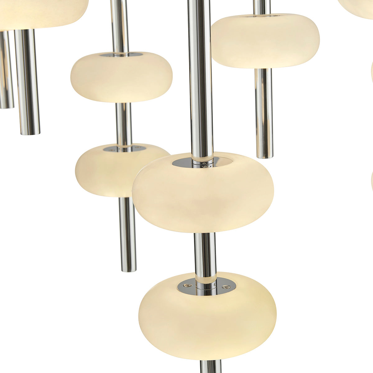 Double Spanish Alabaster Rectangular Chandelier Chrome by Finesse Decor CH-0050-10REC