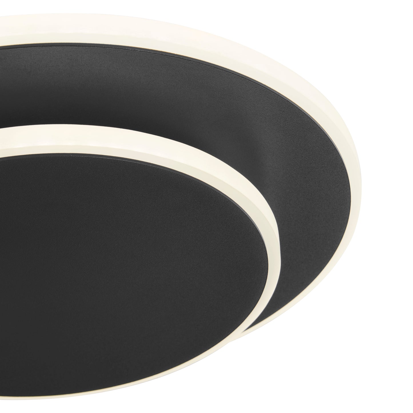 Luna Eclipse Two Circle Multiuse Lamp Black by Finesse Decor WL-002-BLK