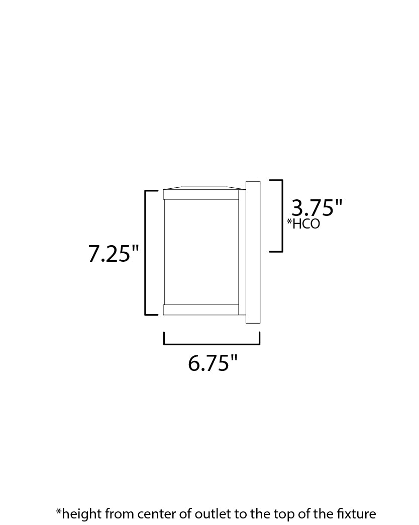 Barrel Small LED Outdoor Wall Sconce Black by Maxim Lighting