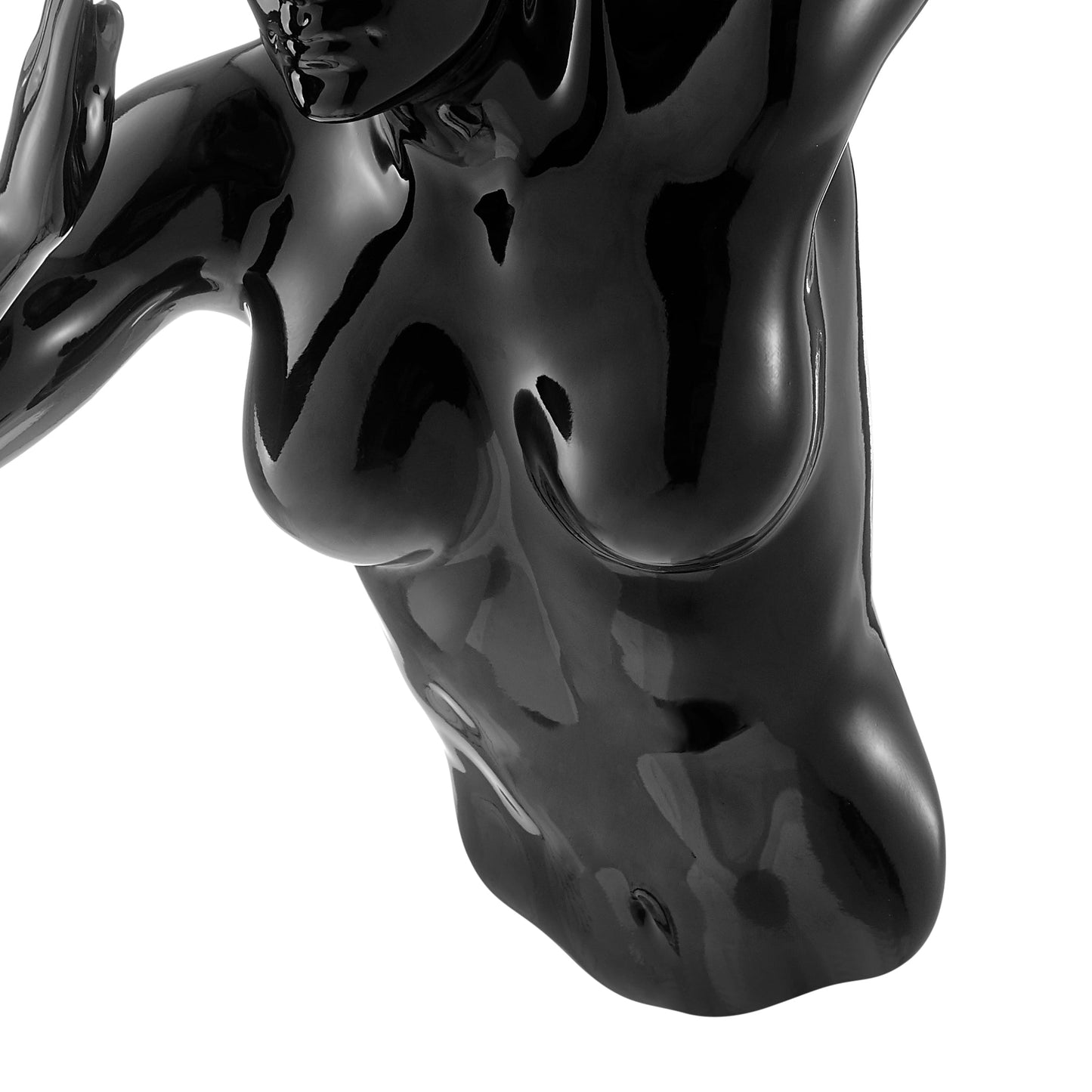 Runner Woman 20" Wall Sculpture Black by Finesse Decor C-WR-16XL