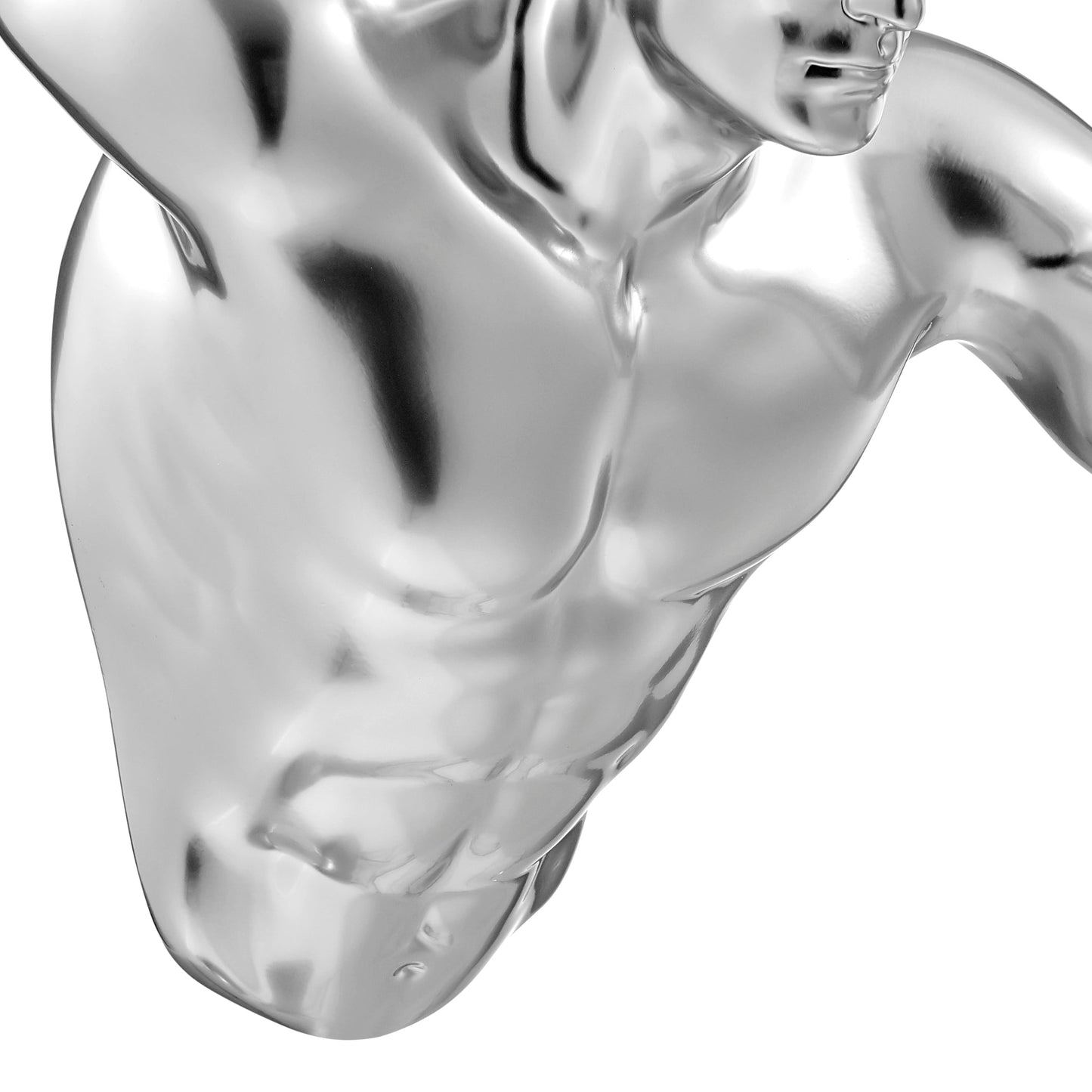 Runner Man 20" Wall Sculpture Chrome by Finesse Decor C-WR-21XL