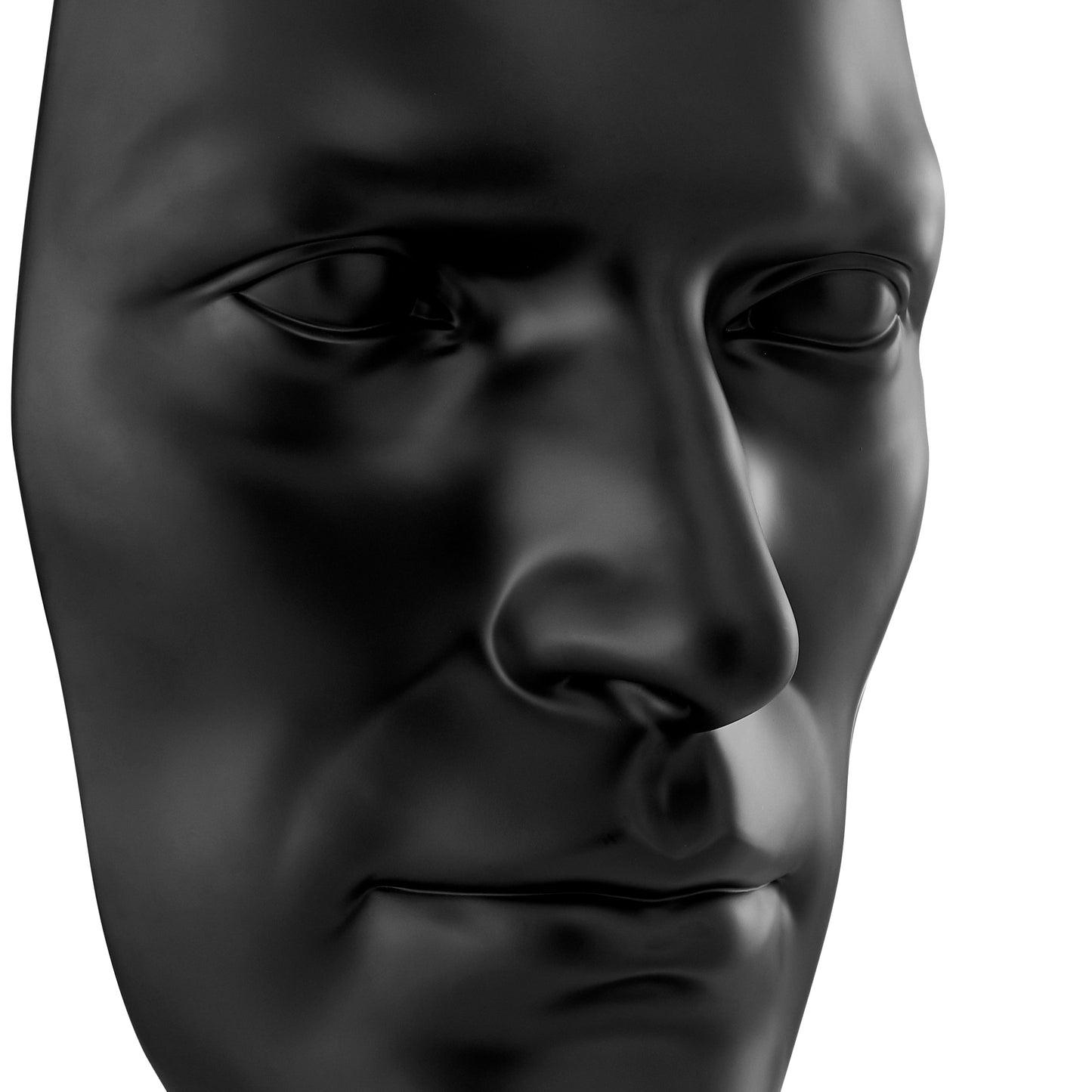 Sumerian Masculine Face Matte Black by Finesse Decor C-7043-MB