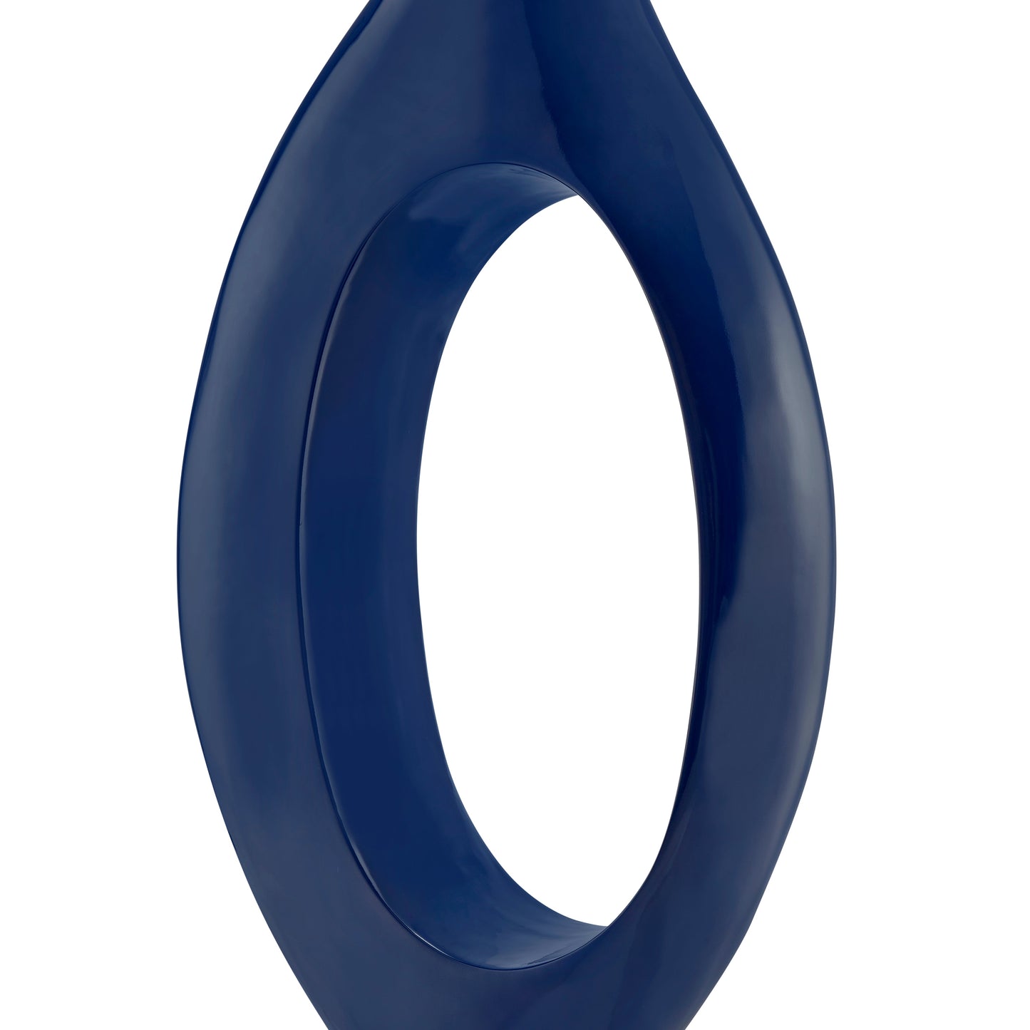 Trombone Vase Small Navy Blue by Finesse Decor C17BL