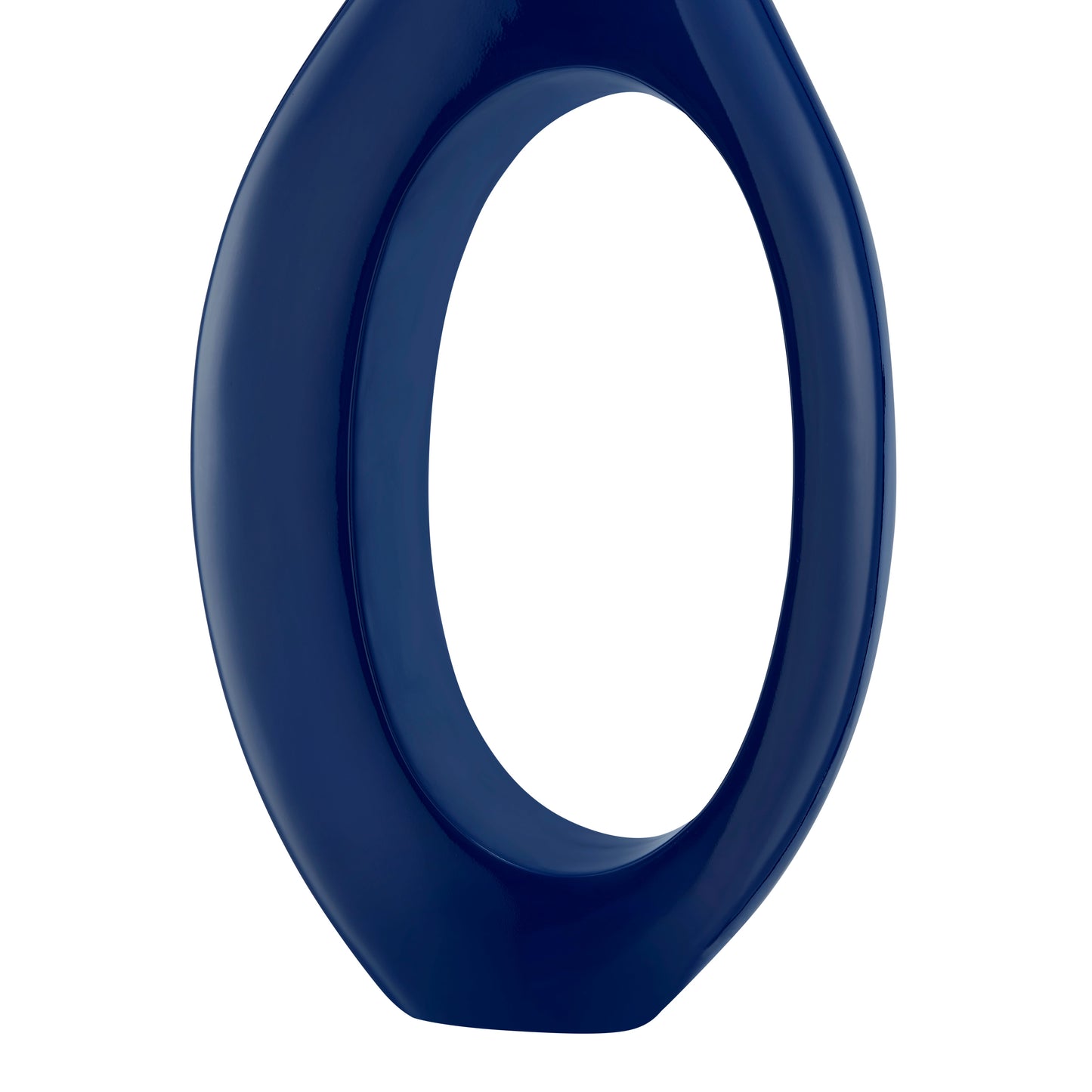 Trombone Vase Large Navy Blue by Finesse Decor C18BL