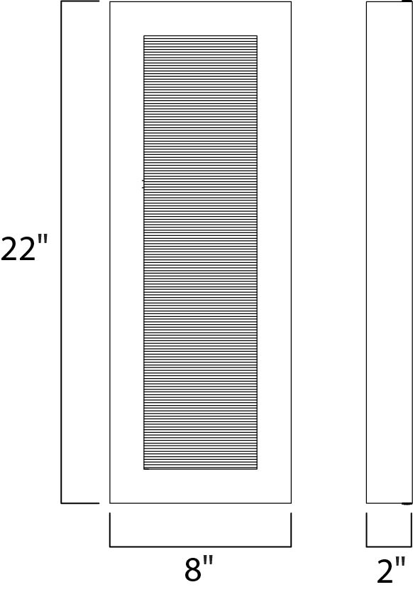 Avenue Large LED Outdoor Wall Sconce Architectural Bronze by Maxim Lighting