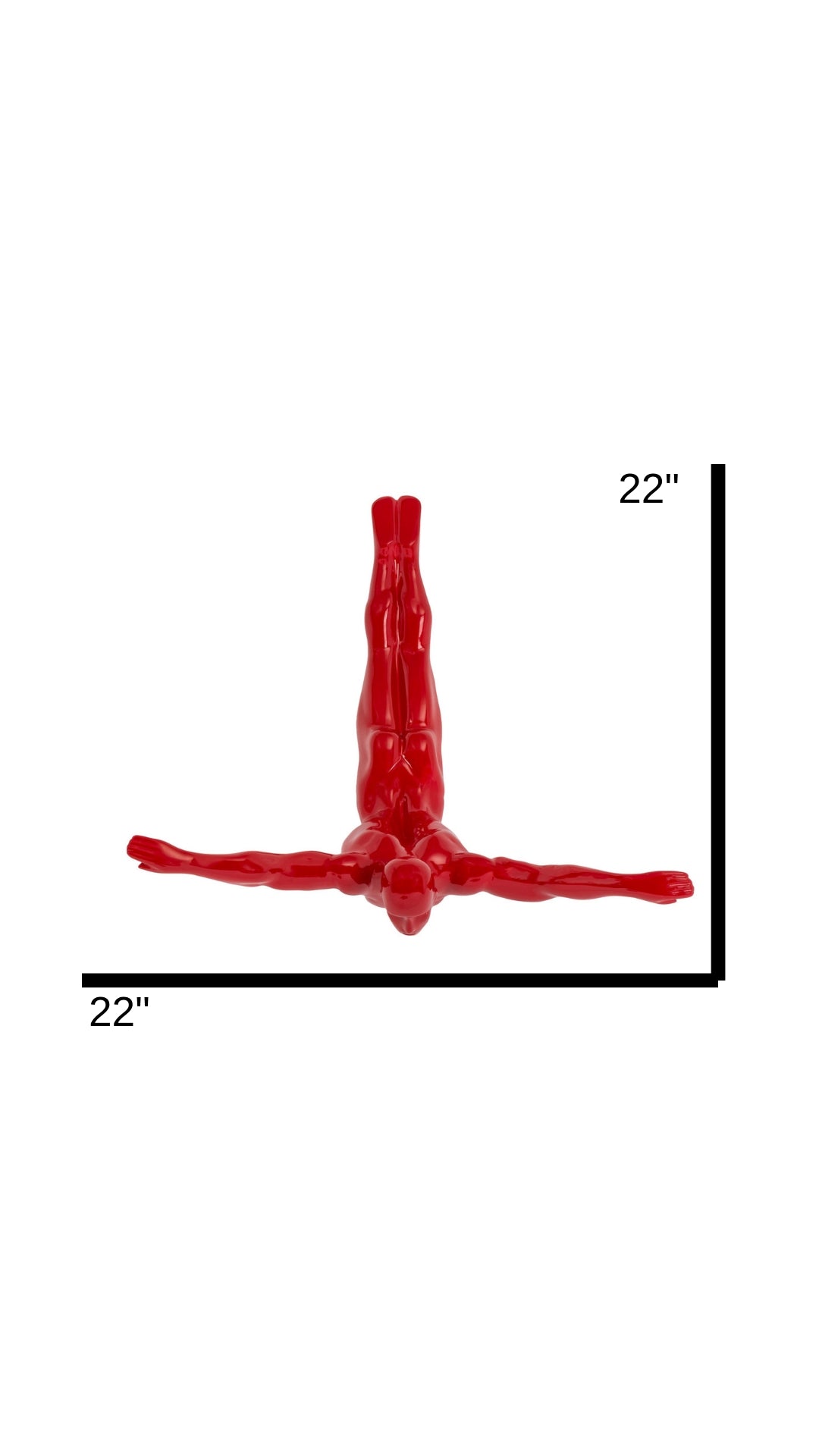 Set of Three Large Wall Divers - Finesse Decor C26XL-R-3SET