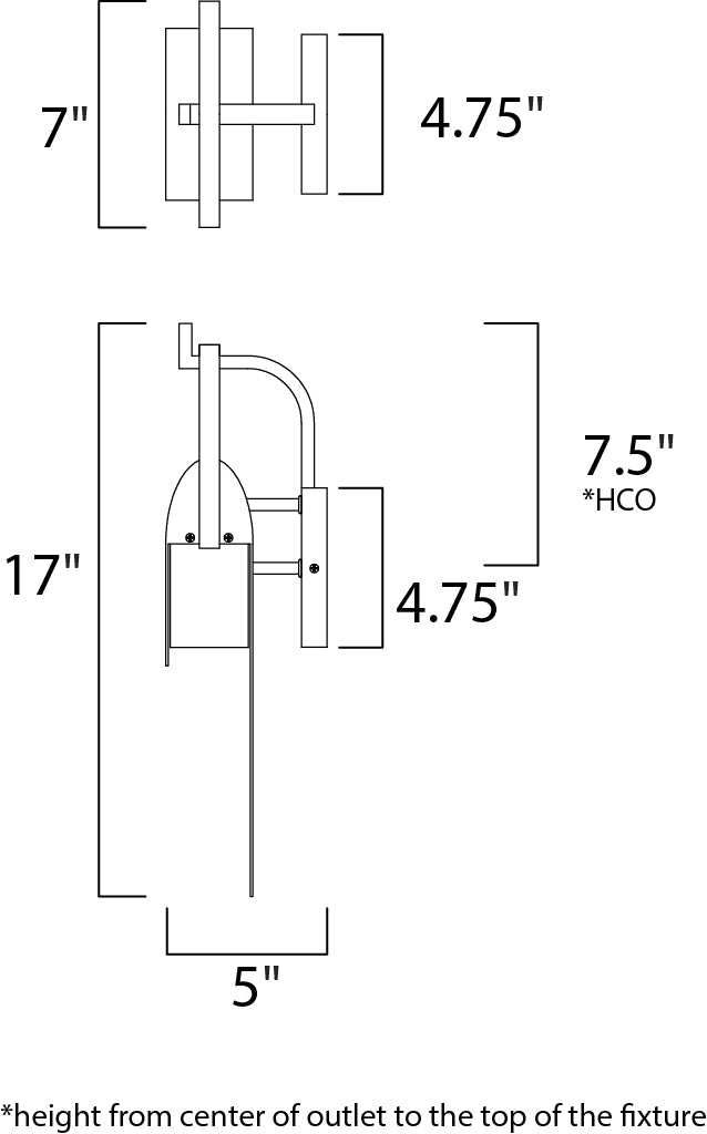 Laredo LED Outdoor Sconce Rustic Forge by Maxim Lighting