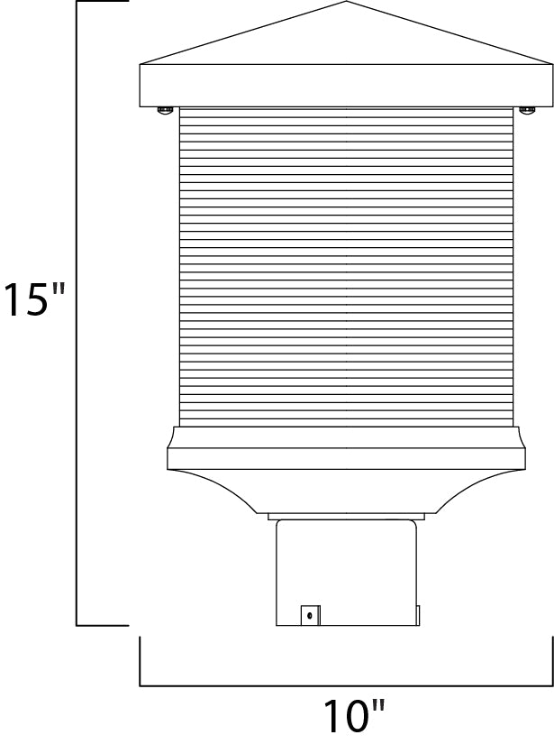 Triumph VX LED Outdoor Post Lantern Earth Tone by Maxim Lighting