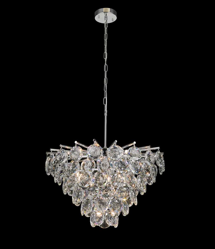 Palermo Chandelier 19-Light in Chrome 5624CH by StarFire Crystal