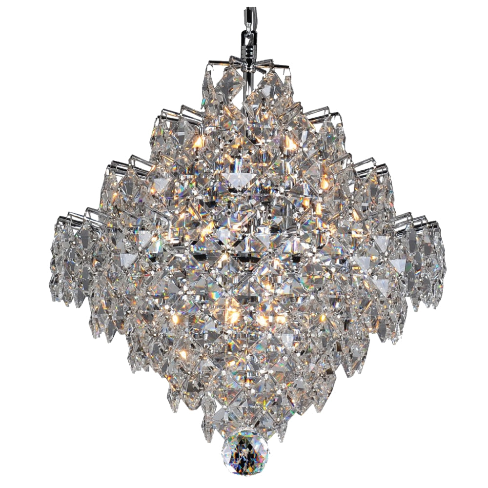Cluster Chandelier 8-Light in Chrome 5814CH by StarFire Crystal