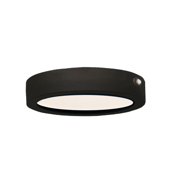 Wafer 7" RD LED Surface Mount 3000K EM Backup Black by Maxim Lighting