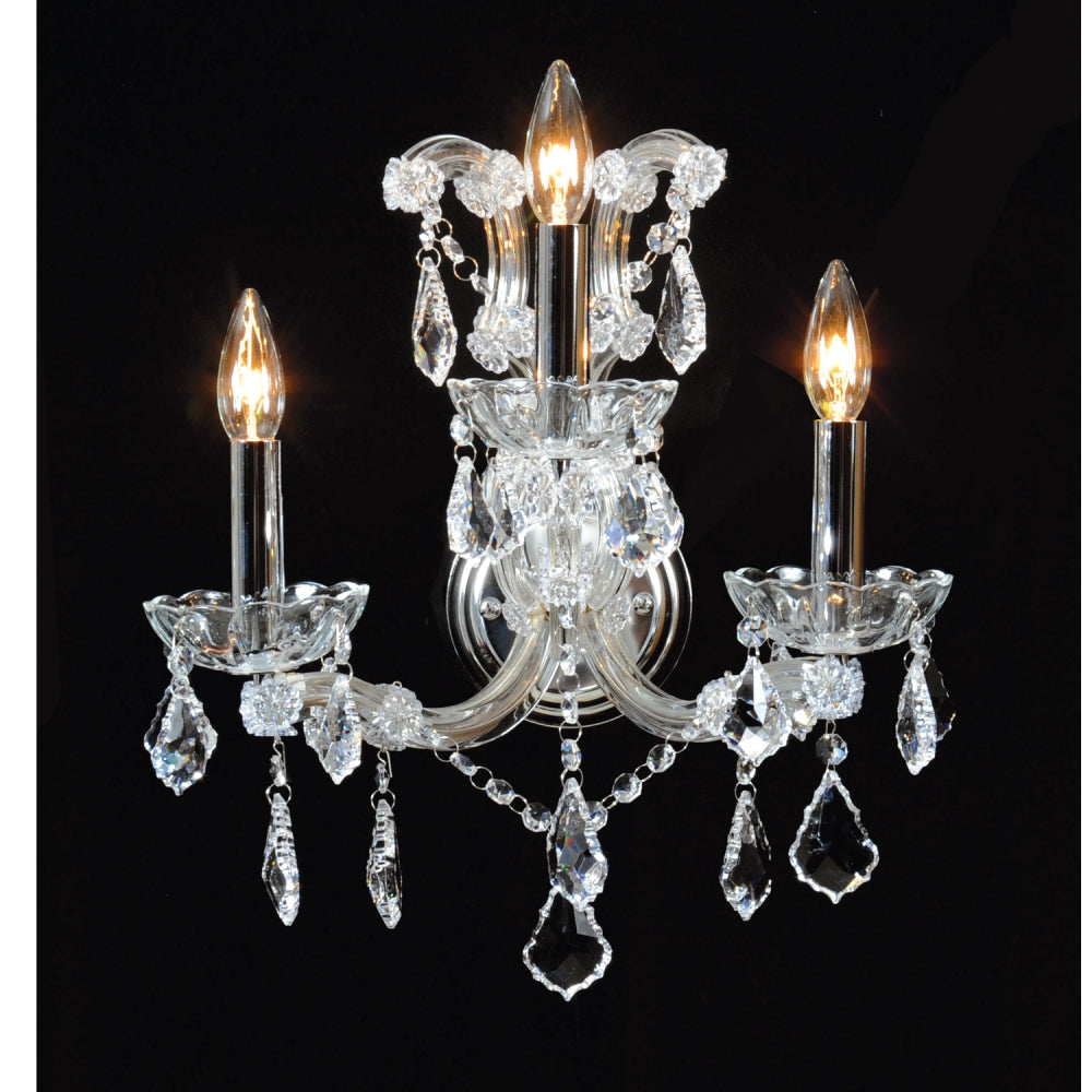 Maria Teresa Classic Wall Sconce 3-Light in Gold 6303WSGD by StarFire Crystal